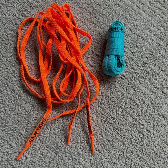 Off-White Replacement Shoelaces – Orange & Blue - Picture 1 of 1
